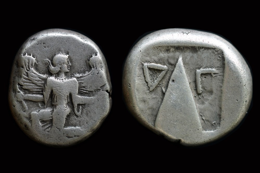 Caria, Kaunos AR Stater, circa 410-390 BC. coins ancient to greek caria kaunos ar stater circa 410 390 bc