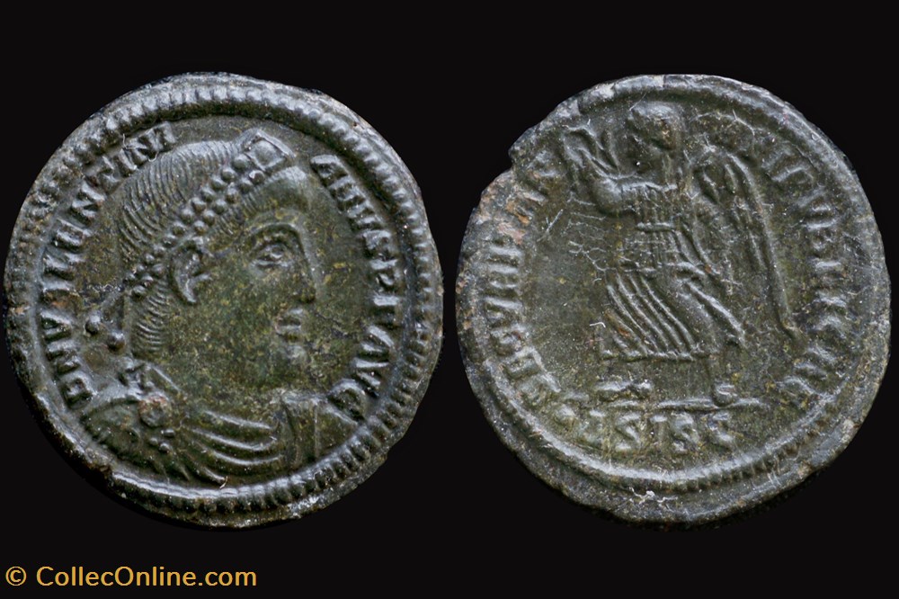 RCV 19505 Valentinian I, Siscia AE3 Nummus, 364-67AD. coins ancient b to roman republican imperial rcv 19505 valentinian i siscia ae3 nummus 364 67ad