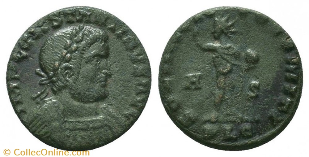 RCV 16071 Constantinus I 306-37 AD. AE Follis, Lyons 316 AD coins ancient b to roman republican imperial rcv 16071 constantinus i 306 37 ad ae follis lyons 316 ad