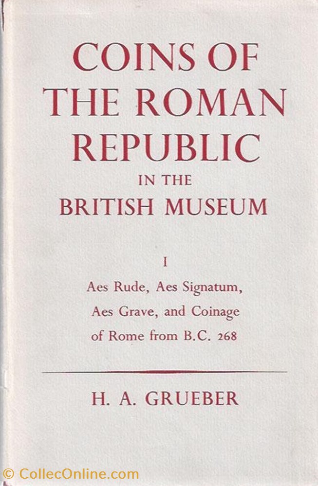 Grueber - Coins of the Roman Republic I & III books grueber coins of the roman republic i iii