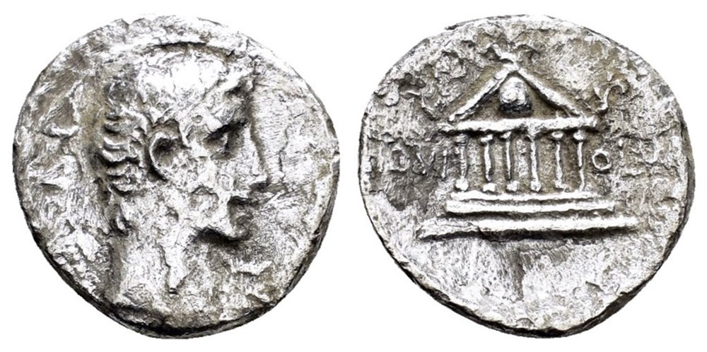 RCV 1614 - Augustus denarius coins ancient to romans imperial and republican rcv 1614 augustus denarius