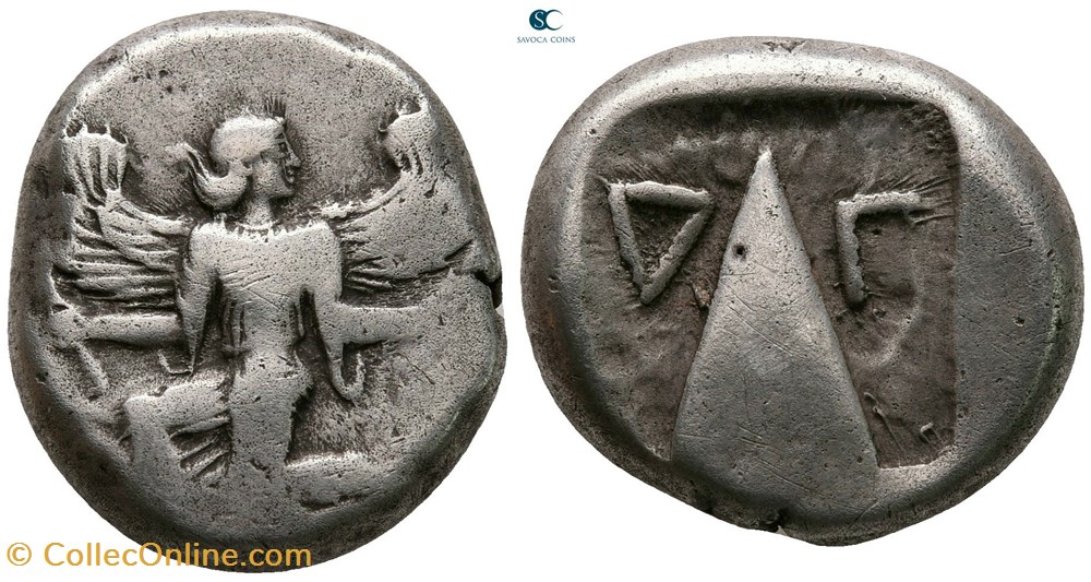 Caria, Kaunos AR Stater, circa 410-390 BC. coins ancient to greek caria kaunos ar stater circa 410 390 bc