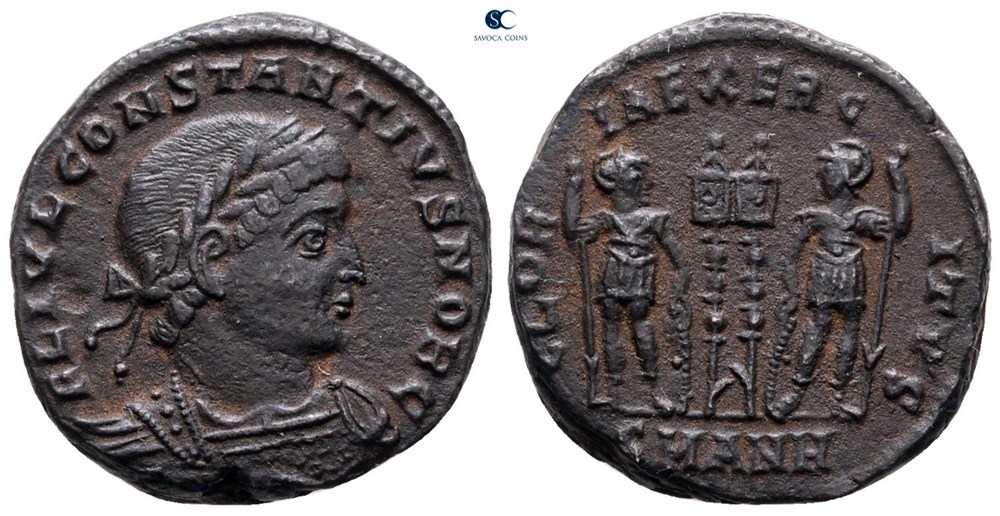 RCV 17717 Constantius BI Centenionalis, Antioch 336 AD coins ancient to romans imperial and republican rcv 17717 constantius bi centenionalis antioch 336 ad