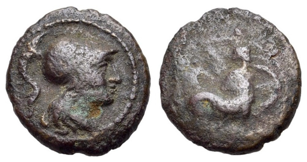 GCV 0617, Italy, Southern Lucania. Herakleia AE 14, c. 200-100 BC. coins ancient to greek gcv 0617 italy southern lucania herakleia ae 14 c 200 100 bc