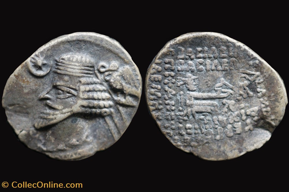 Parthia - Phraates IV, 38-2 BC, Sellwood 54.7 coin ancient to elymai parthian and sassanid parthia phraates iv 38 2 bc sellwood 54 7