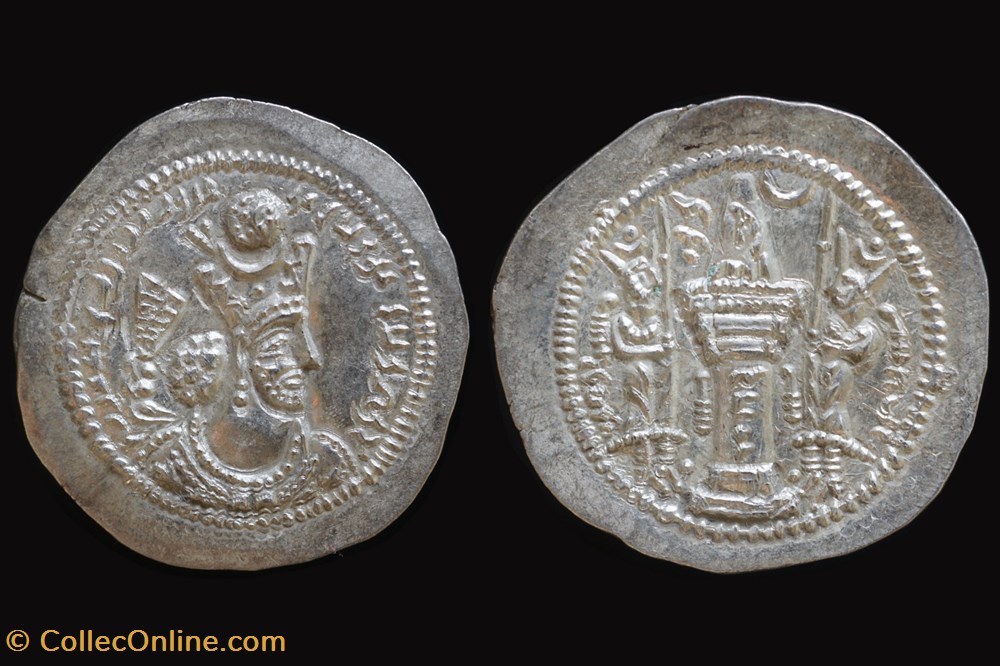 coins ancient to middle east sasanid kings 420 38 ad vahran v