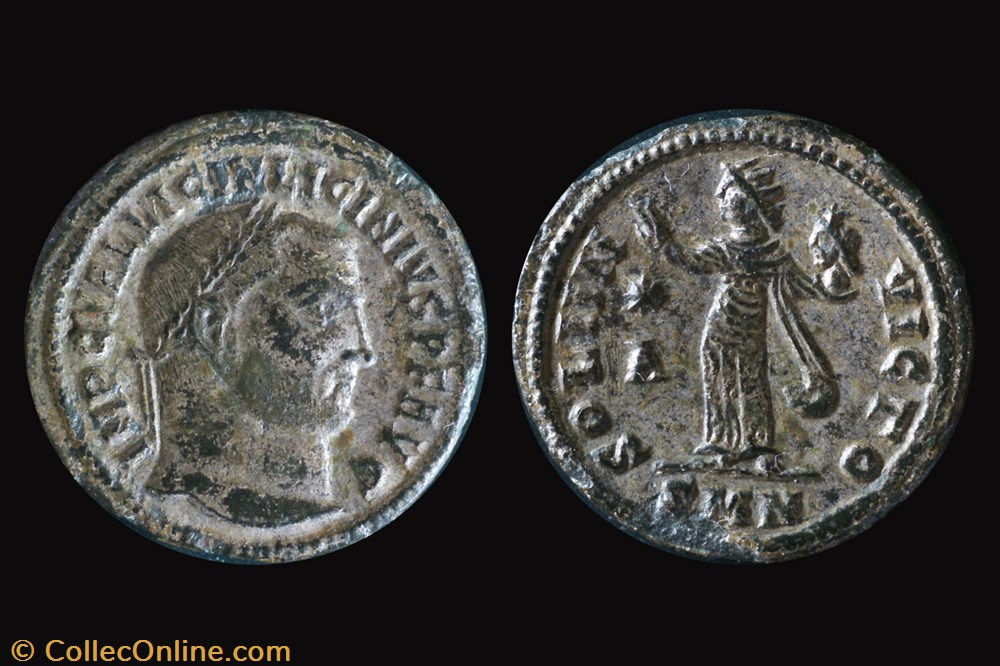 RCV 15274 Licinius I. BI Follis, Nicomedia 312 AD coins ancient to roman republican imperial rcv 15274 licinius i bi follis nicomedia 312 ad
