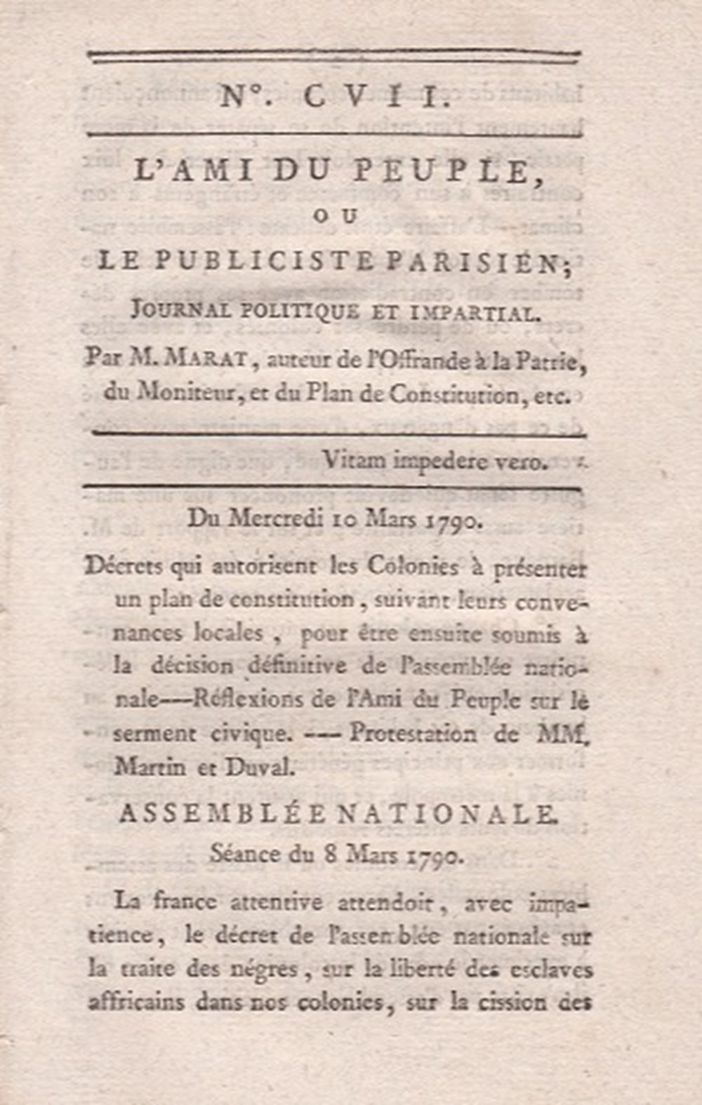 livres bd revues vieux journaux marat ami du peuple 1790