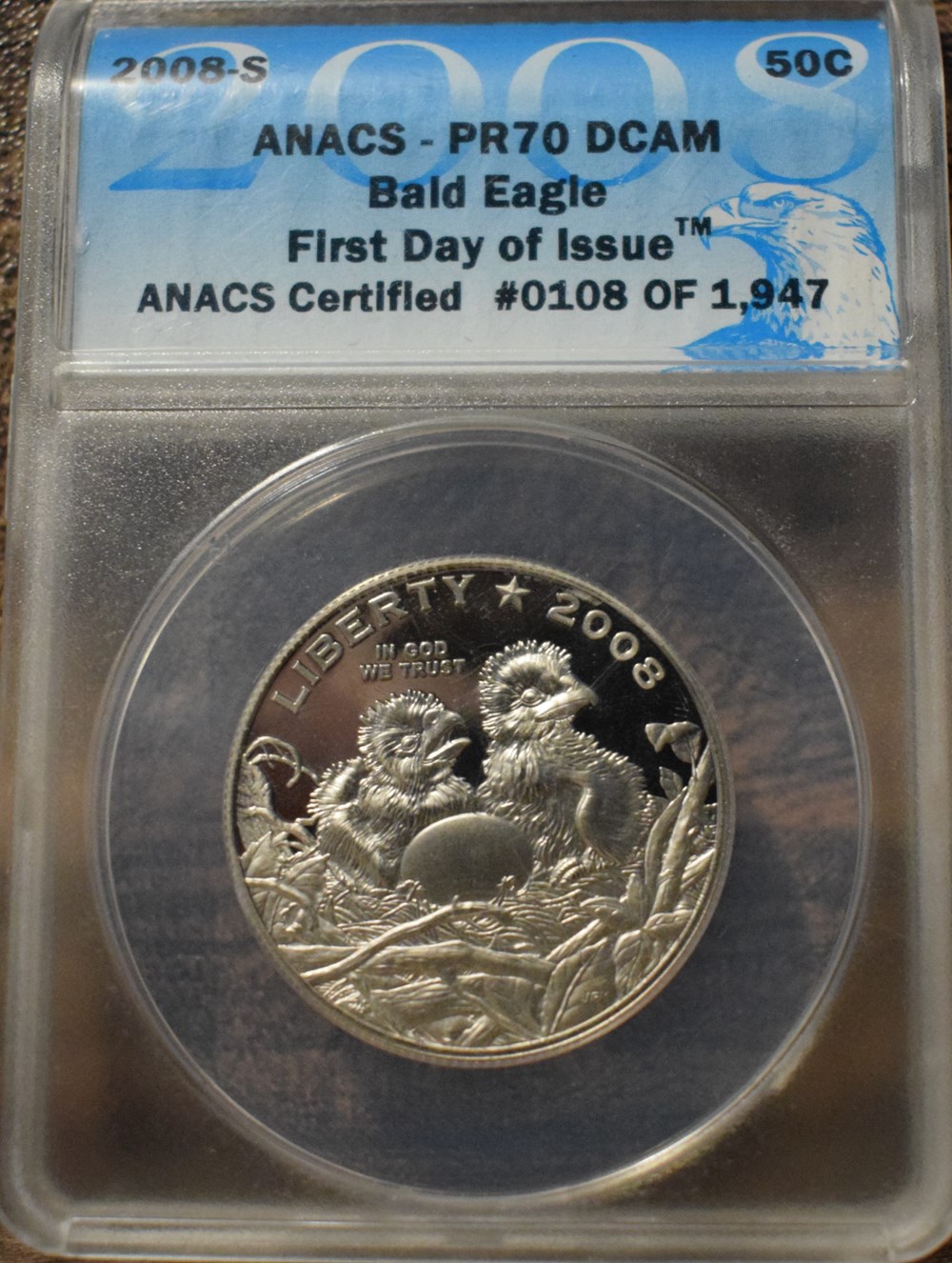 2008-S ANACS - PR70 DCAM FDI commemorative 50C. coins 2008 s anacs pr70 dcam fdi commemorative 50c