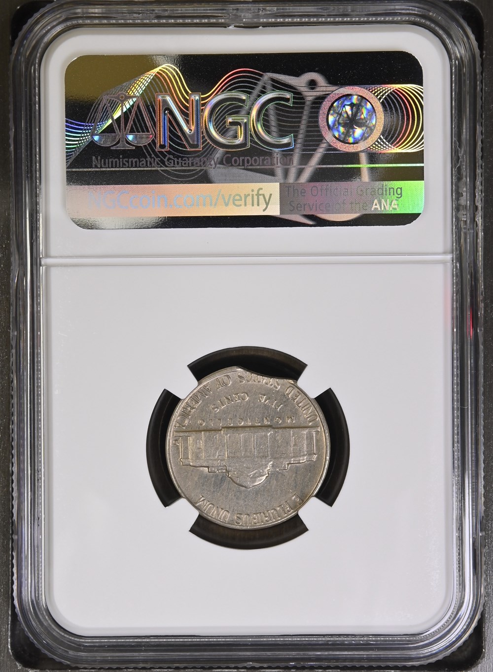 1962-D NGC AU58 Incomplete Planchette coins 1962 d ngc au58 incomplete planchette