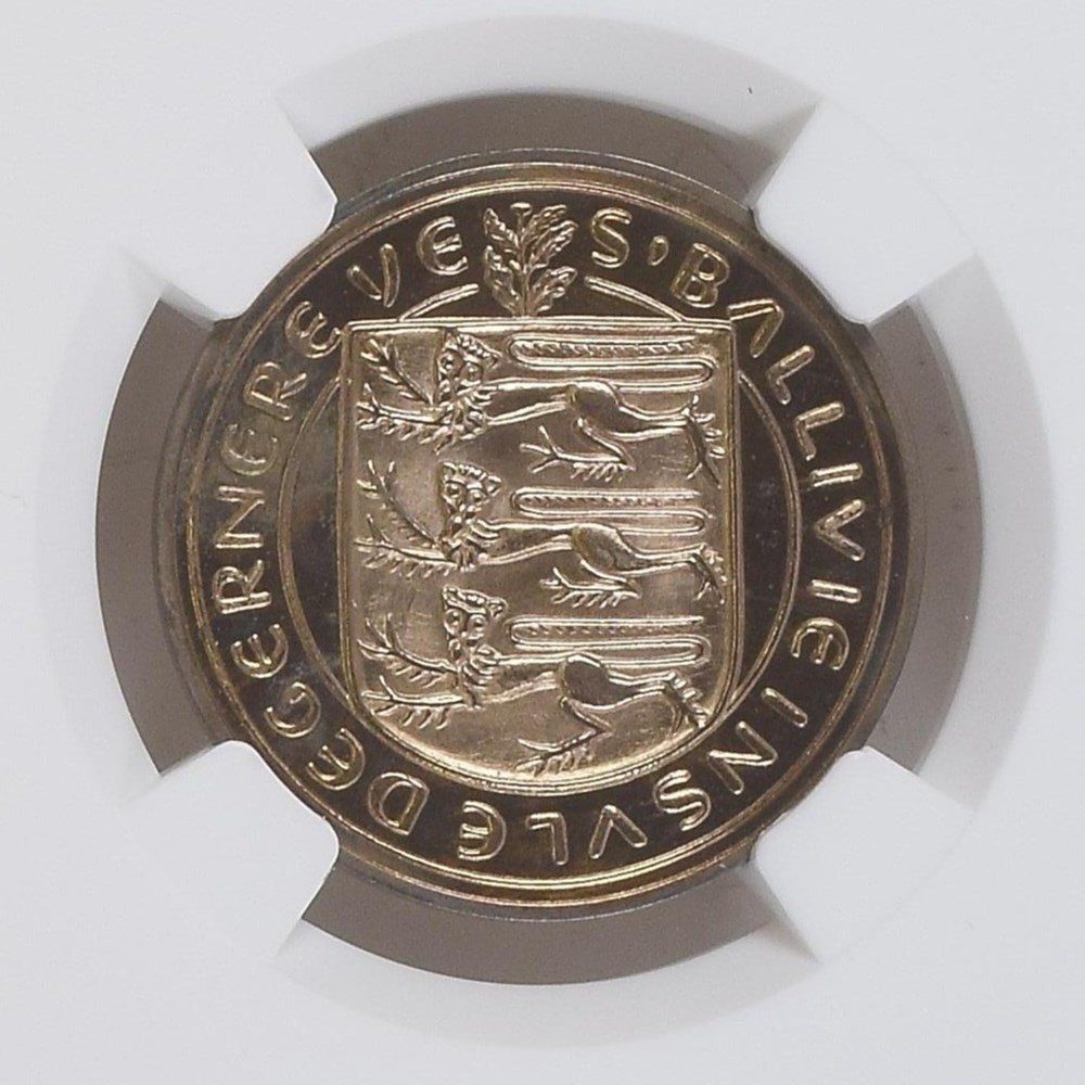 1956 Guernsey NGC PF 65 RB Cameo 4 Doubles coins 1956 guernsey ngc pf 65 rb cameo 4 doubles
