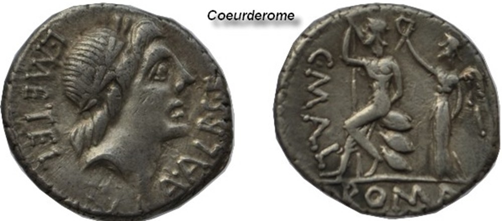 monnaies antiques romaines imperiales et republicaines denier de la republique romaine caecilia