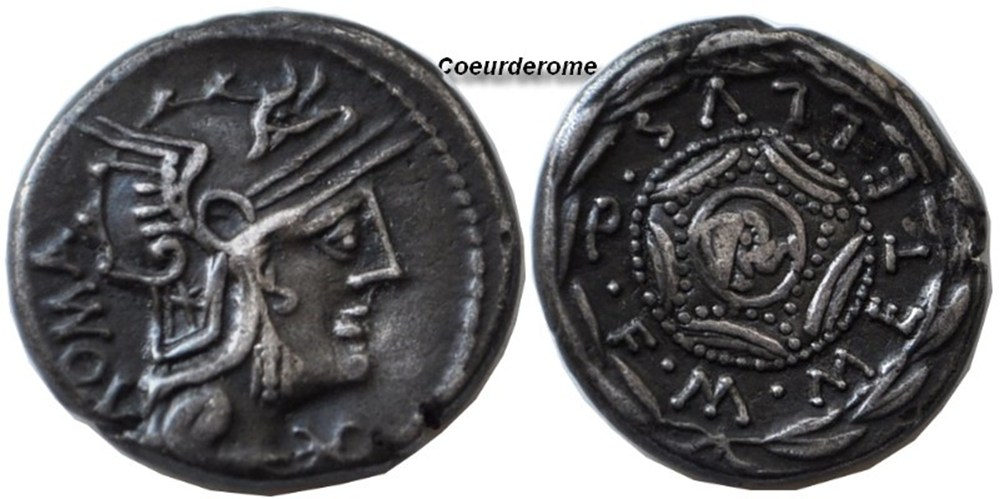 monnaies antiques romaines imperiales et republicaines denier de la republique romaine caecilia