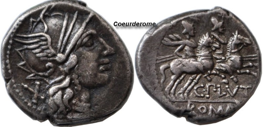 monnaies antiques romaines imperiales et republicaines denier de la republique romaine plutia