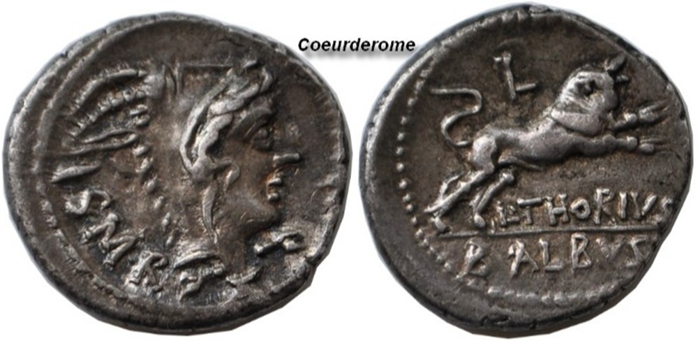 monnaies antiques romaines imperiales et republicaines denier de la republique romaine thoria