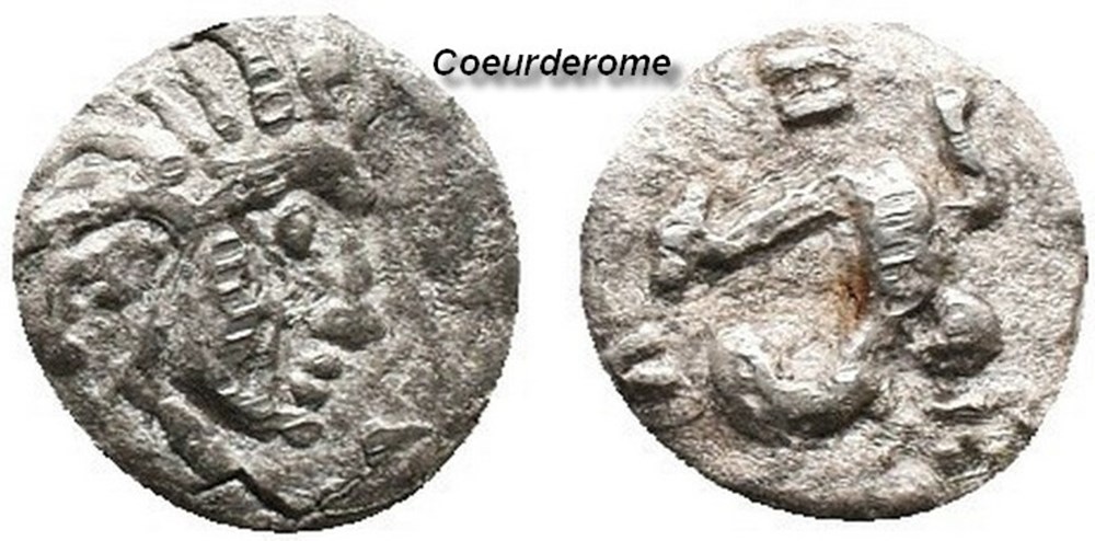 monnaies antiques a grecques obole ile de lesbos