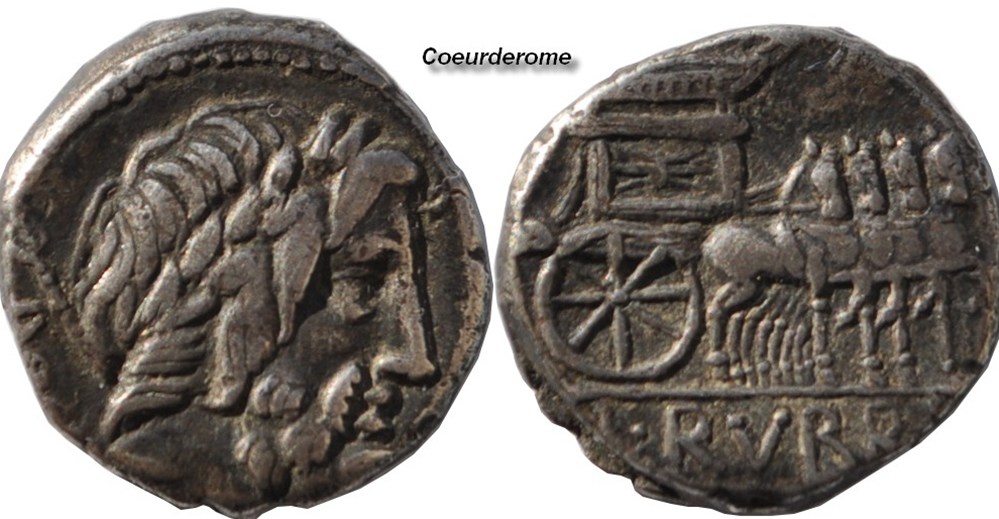 monnaies antiques romaines imperiales et republicaines denier de la republique romaine rubria