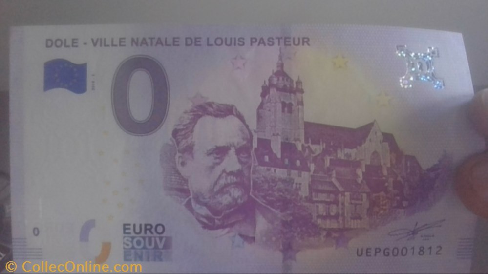 DOLE-VILLE NATILE DE LOUIS PASTEUR billet souvenir france dole ville natile de louis pasteur