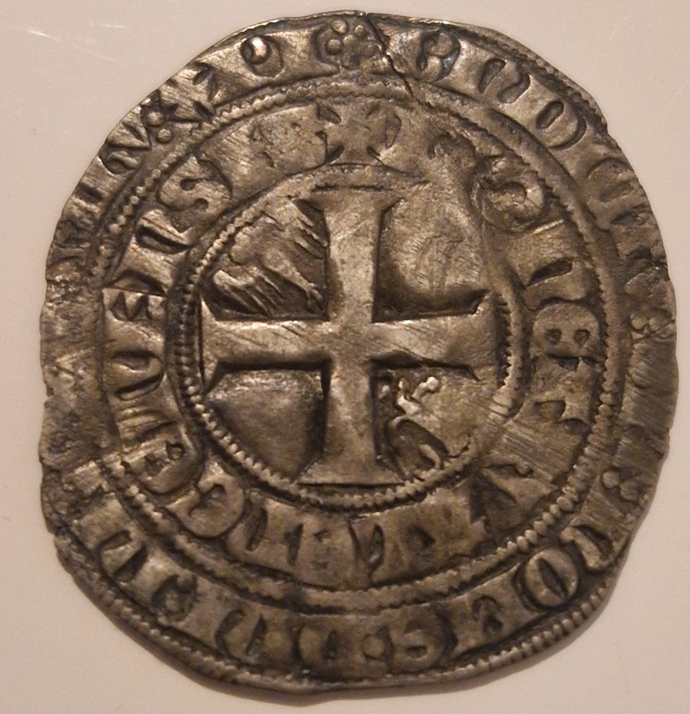 Gros Marguerite II d'Avesnes comté de Hainault monnaies gros marguerite ii avesnes comte de hainault