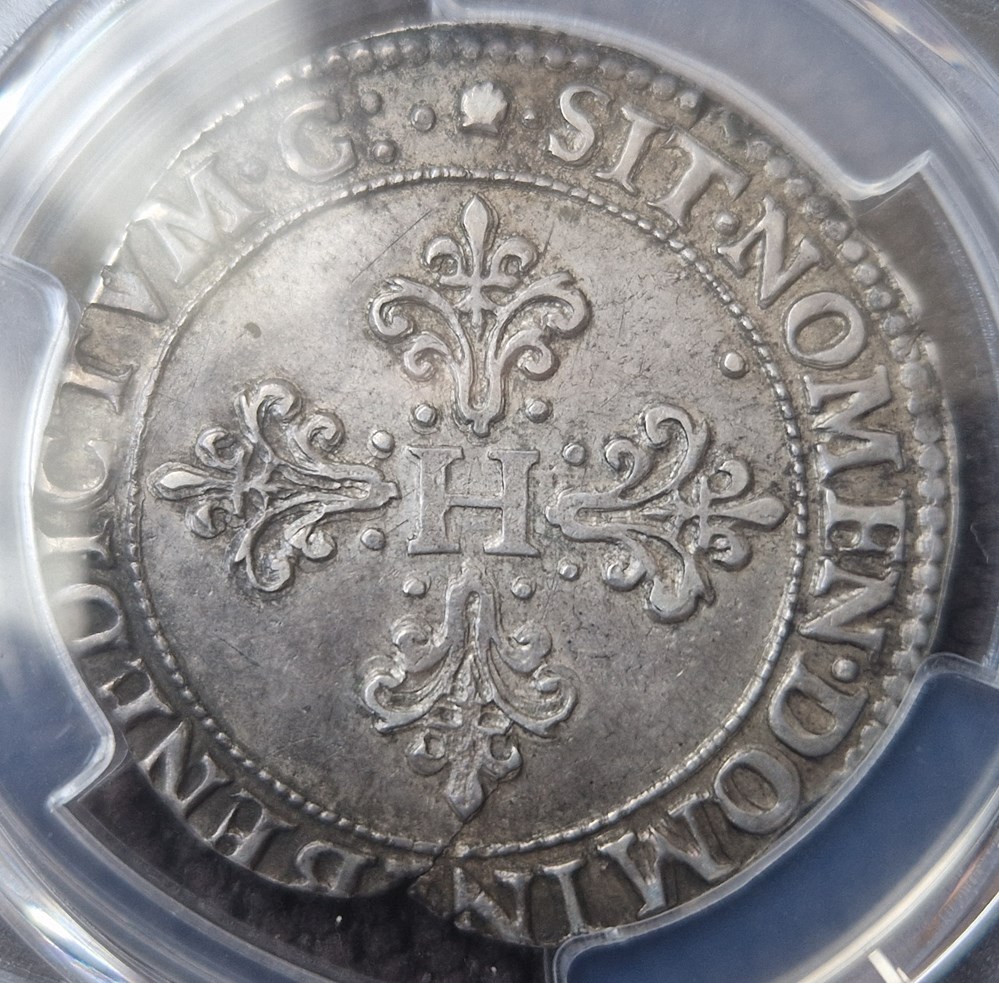 Henri III Franc au col fraisé 1583 Toulouse monnaies henri iii franc au col fraise 1583 toulouse