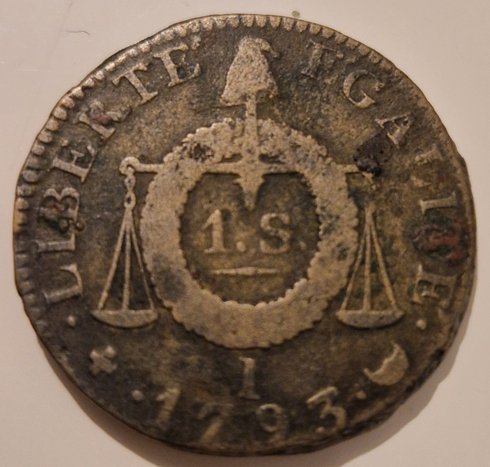 1 sol aux balances Françoise, type daté 1793 Limoges monnaies 1 sol aux balances francoise type date 1793 limoges
