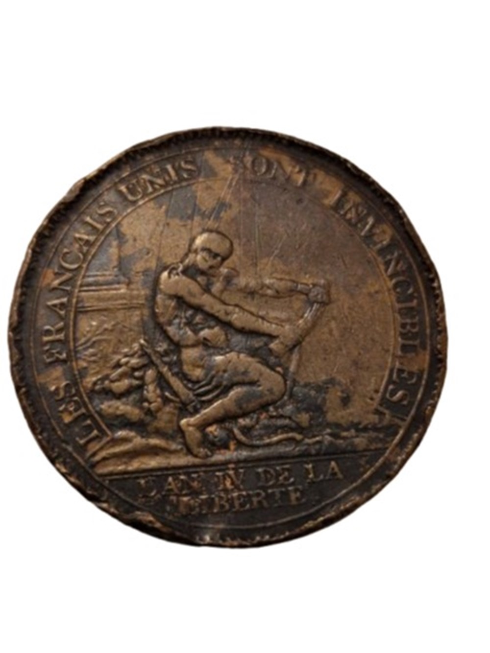 Monneron de cinq sols à l'Hercule 1792 monnaies monneron de cinq sols a hercule 1792