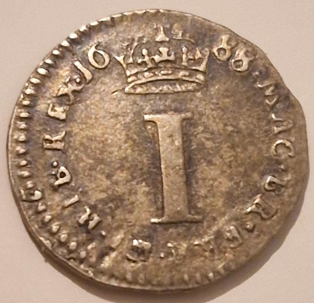Angleterre :1 Penny - James II 1688 monnaies angleterre 1 penny james ii 1688