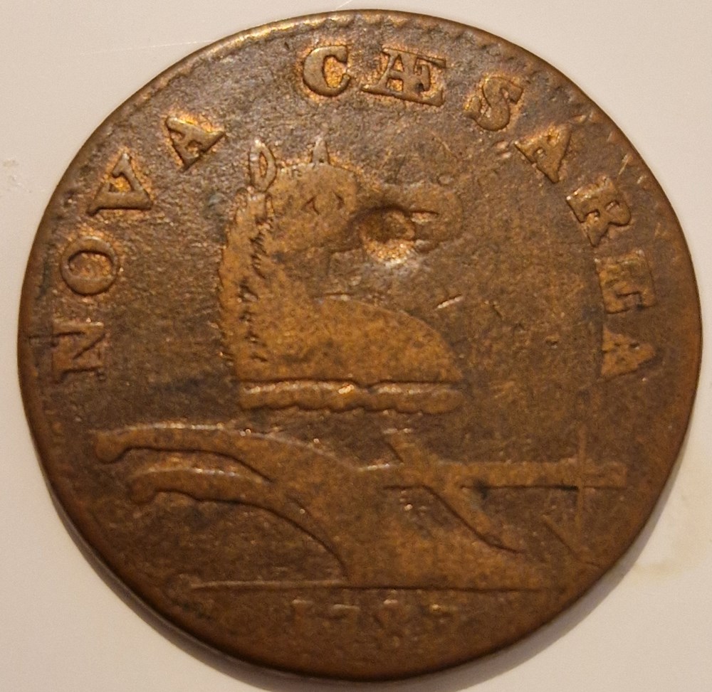 Territoire pré-fédéral New Jersey- 1 cent 1787 monnaies territoire pre federal new jersey 1 cent 1787