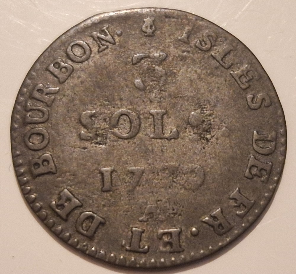 Louis XVI 3 sols 1779 Isles de France et de Bourbon monnaies louis xvi 3 sols 1779 isles de france et de bourbon