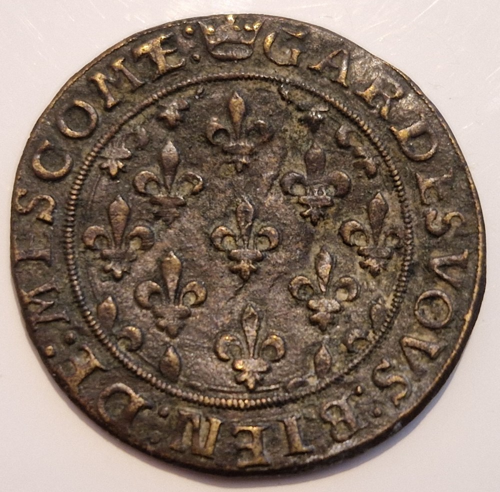 Jeton de compte aux armoiries du Dauphiné XV ème siècle monnaies jeton de compte aux armoiries du dauphine xv eme siecle