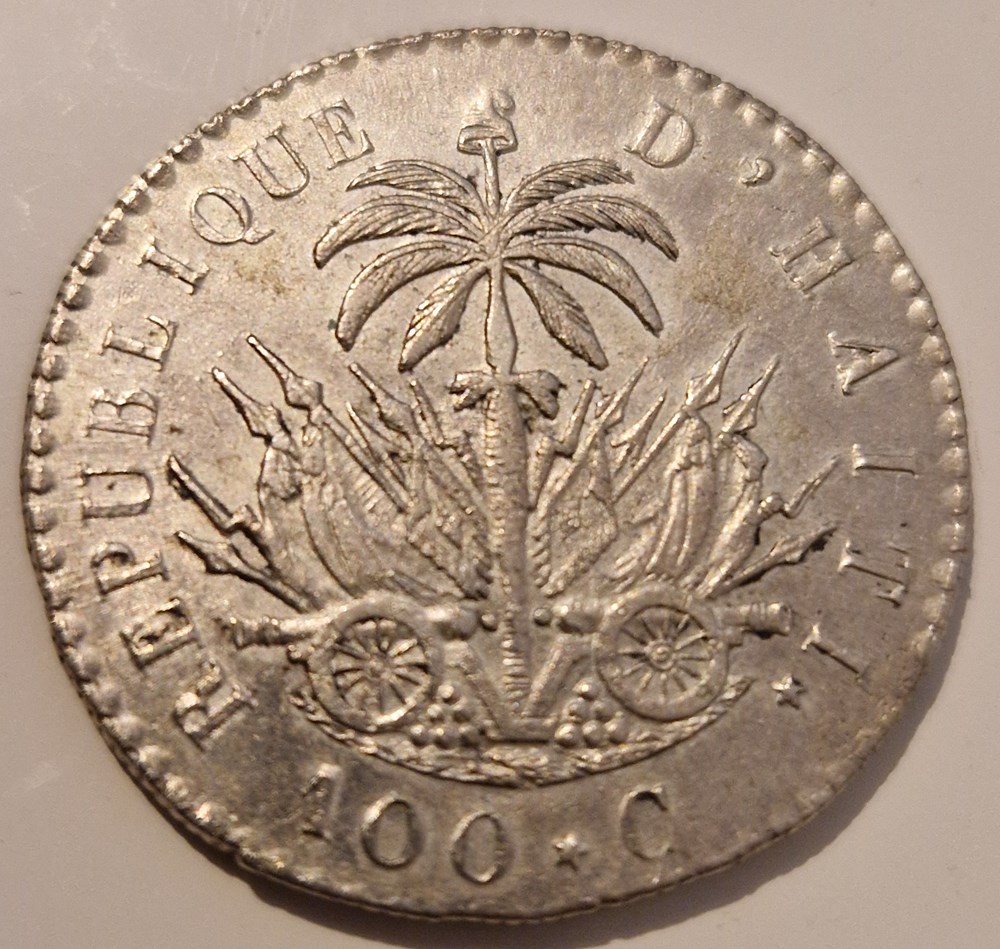 Haïti- 100 centimes Jean-Pierre Boyer an 26 (1829) monnaies haiti 100 centimes jean pierre boyer an 26 1829