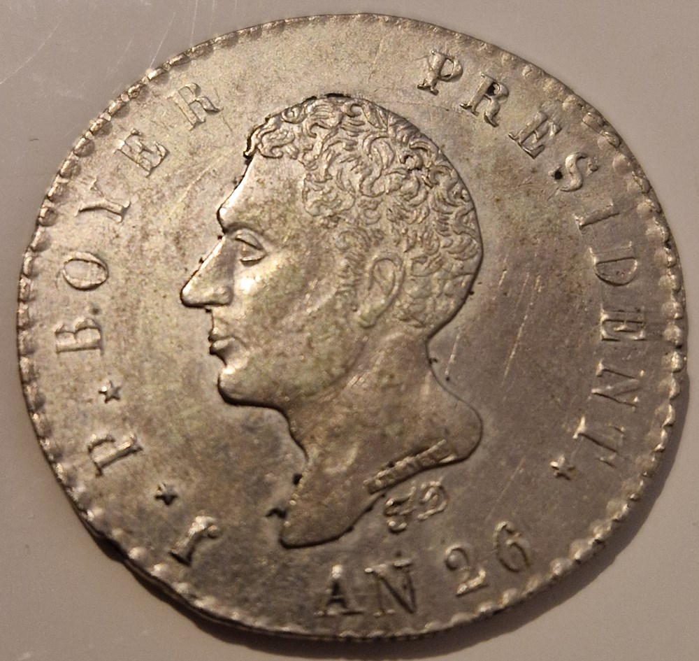 Haïti- 100 centimes Jean-Pierre Boyer an 26 (1829) monnaies haiti 100 centimes jean pierre boyer an 26 1829