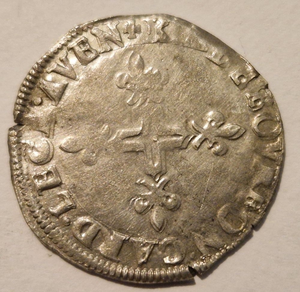 monnaies pinatelle ou double sol parisis sixte v charles de bourbon legat avignon
