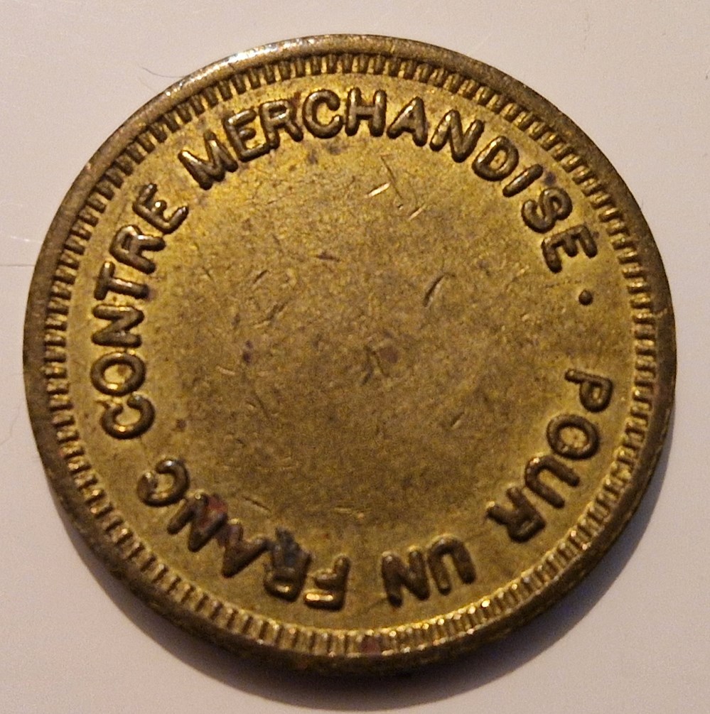 Syrie sous mandat français-Jeton 1 franc - Compagnie de menthe de la Syrie 1920-1946 monnaies syrie sous mandat francais jeton 1 franc compagnie de menthe de la syrie 1920 1946
