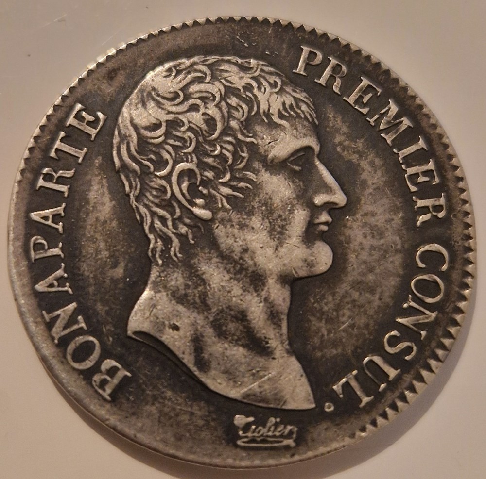 5 francs Bonaparte premier consul an XI Paris monnaies 5 francs bonaparte premier consul an xi paris