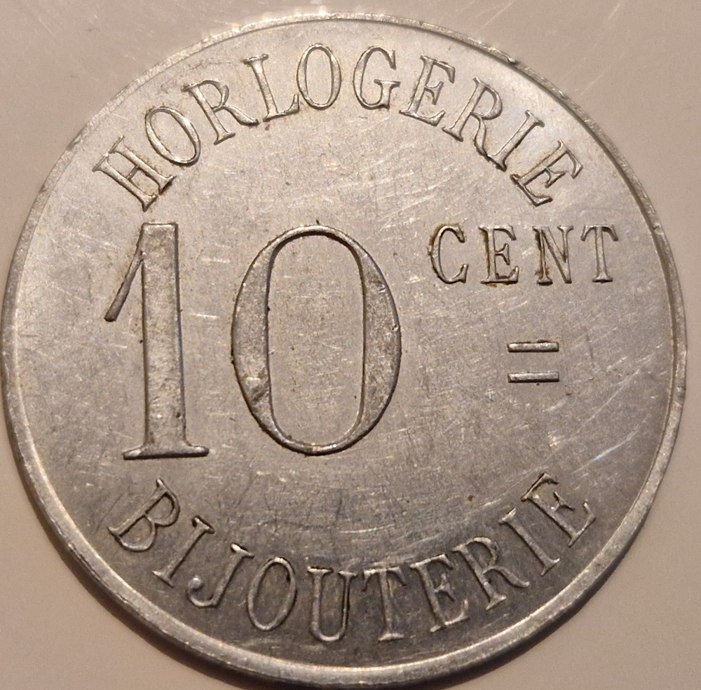 Algérie française- 10 centimes - Plantier-Boissonnet - Sidi Bel-Abbés 1916 monnaies algerie francaise 10 centimes plantier boissonnet sidi bel abbes 1916