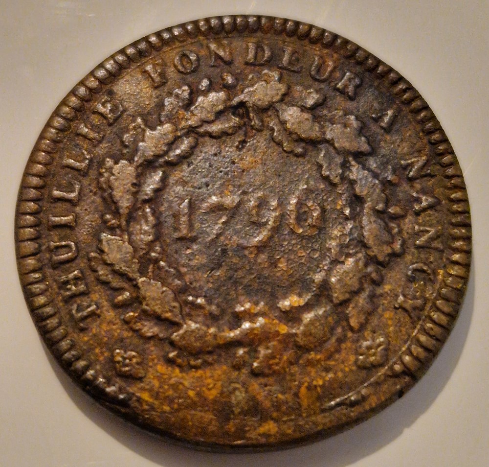 monnaies essai au module du decime de thuillie 1796 nancy