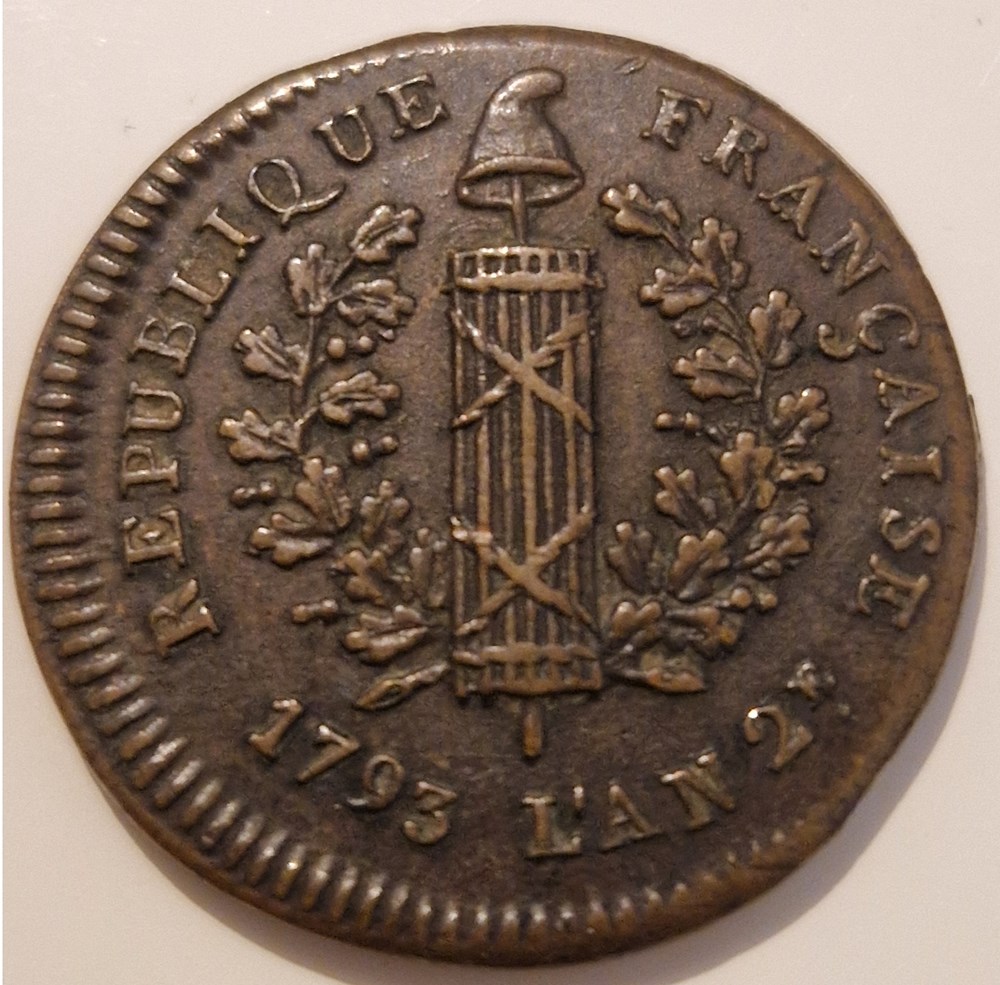 2 sols siège de Mayence 1793 monnaies 2 sols siege de mayence 1793