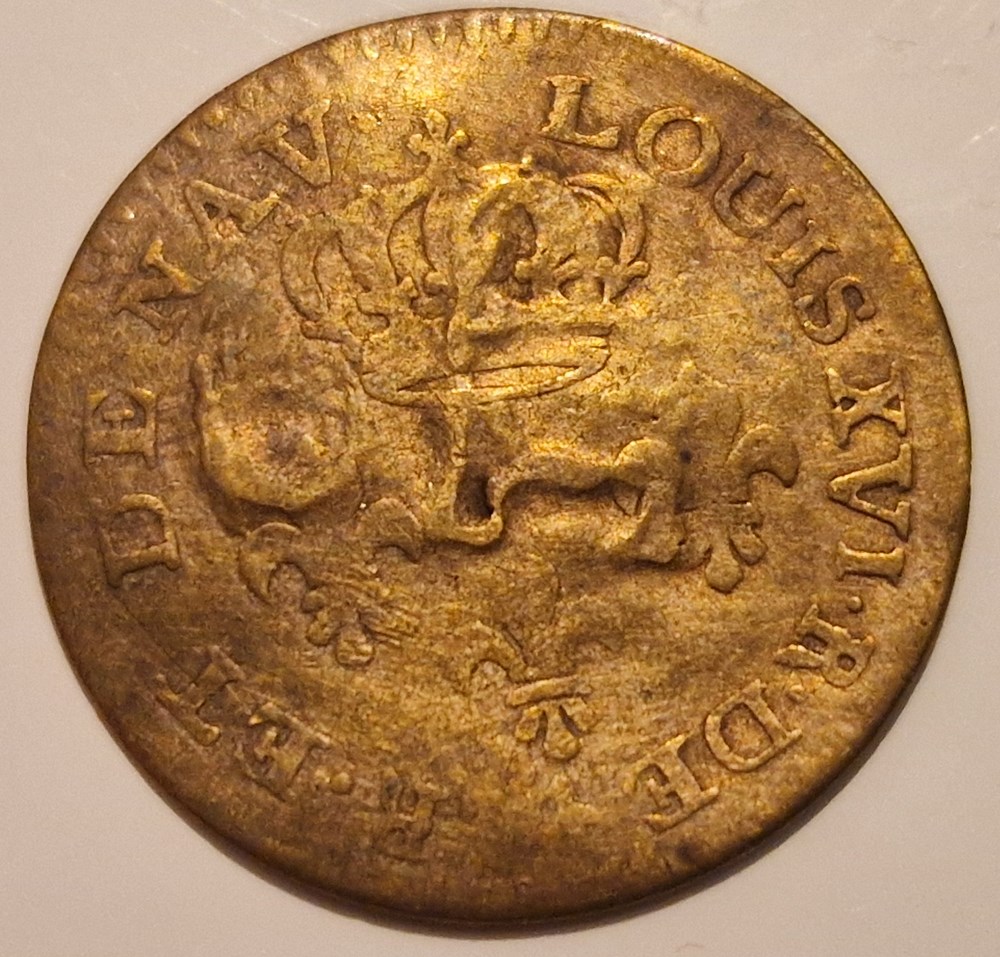 2¼ Pence Tobago 1798 contremarque sur une 2 Sous de Cayenne monnaies 2 pence tobago 1798 contremarque sur une 2 sous de cayenne