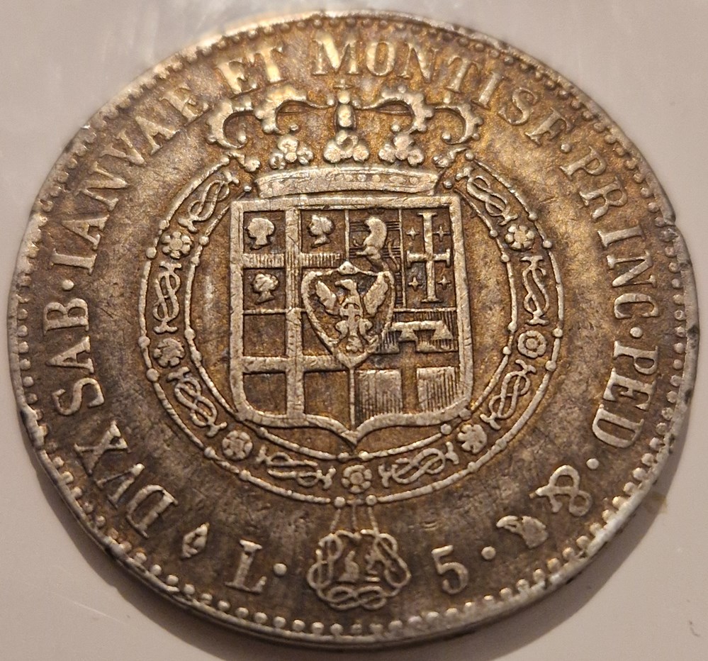 Royaume de Piémont-Sardaigne : 5 lire - Victor-Emmanuel I 1818 monnaies royaume de piemont sardaigne 5 lire victor emmanuel i 1818
