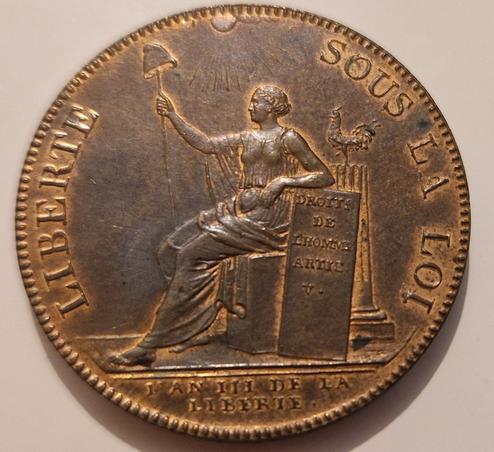 Monneron de deux sols à la Liberté - 1791 monnaies monneron de deux sols a la liberte 1791