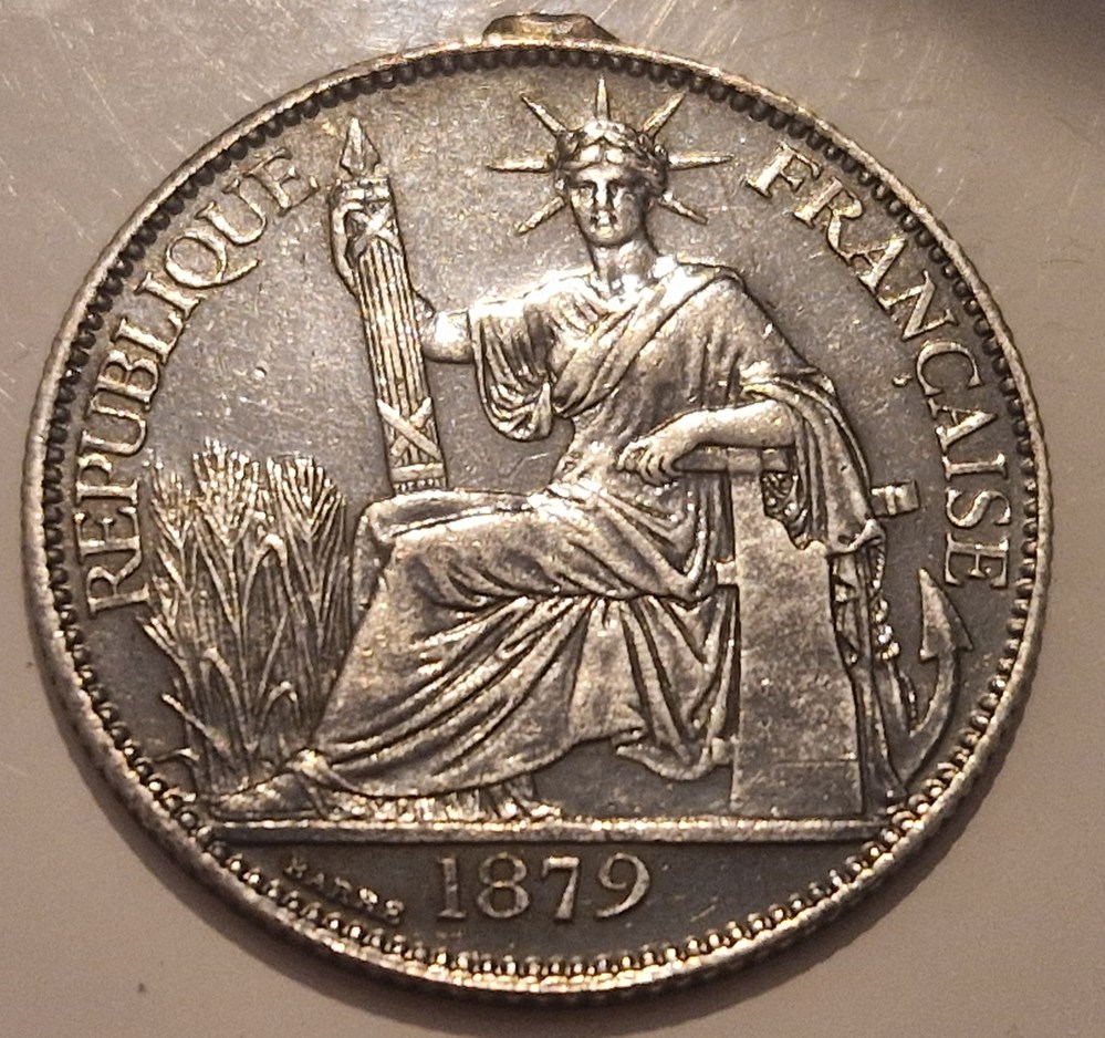 monnaies 20 centiemes 1879 cochinchine francaise