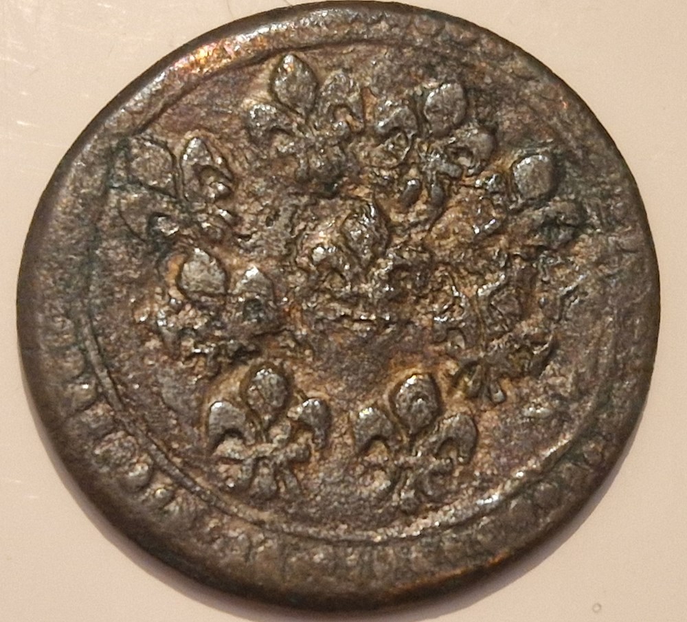 Louis XV 1 Fanon ou 2 sols de l'Ile de France et Bourbon 1723 - atelier Pondichéry monnaies louis xv 1 fanon ou 2 sols de ile de france et bourbon 1723 atelier pondichery