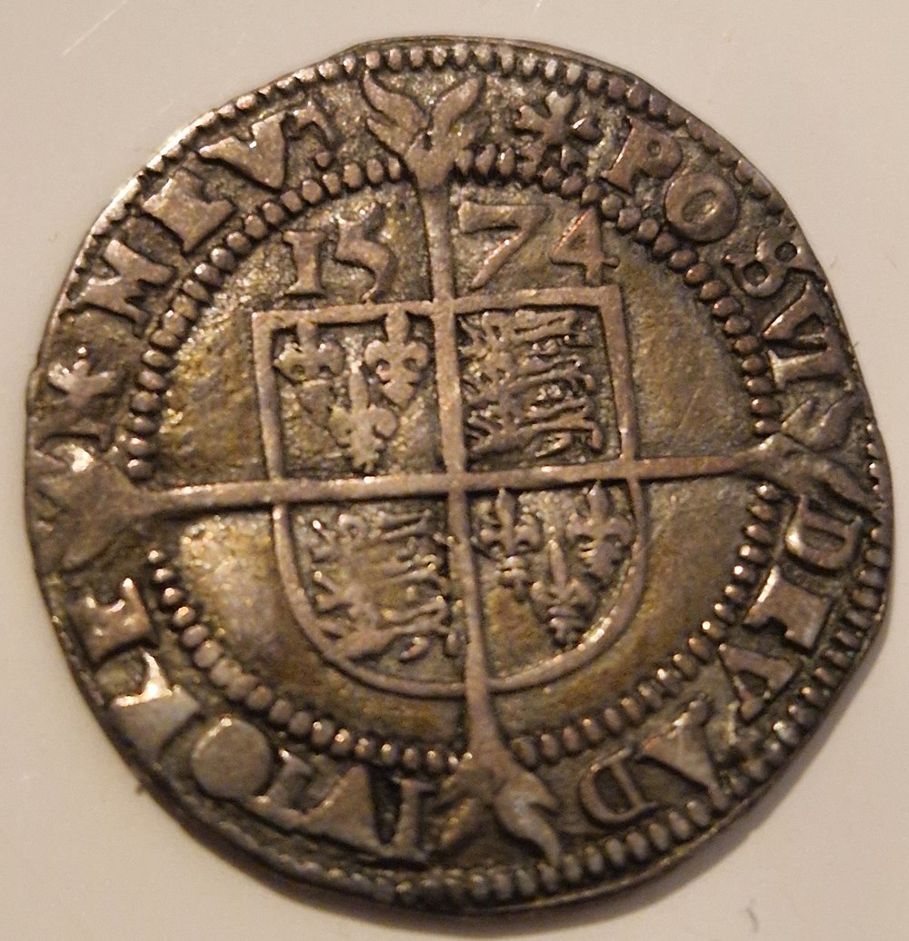 Angleterre: 3 Pence - Elizabeth I 1574 monnaies angleterre 3 pence elizabeth i 1574