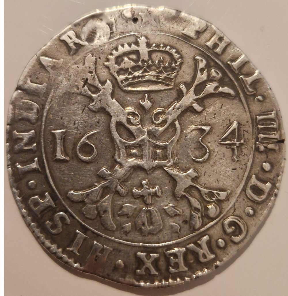 Patagon 1634 Philippe IV Dole -Comté de Bourgogne monnaies patagon 1634 philippe iv dole comte de bourgogne