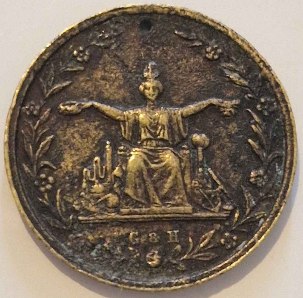 Jeton Inde coloniale - Rentiers & CO de Calcutta- second empire monnaies jeton inde coloniale rentiers co de calcutta second empire