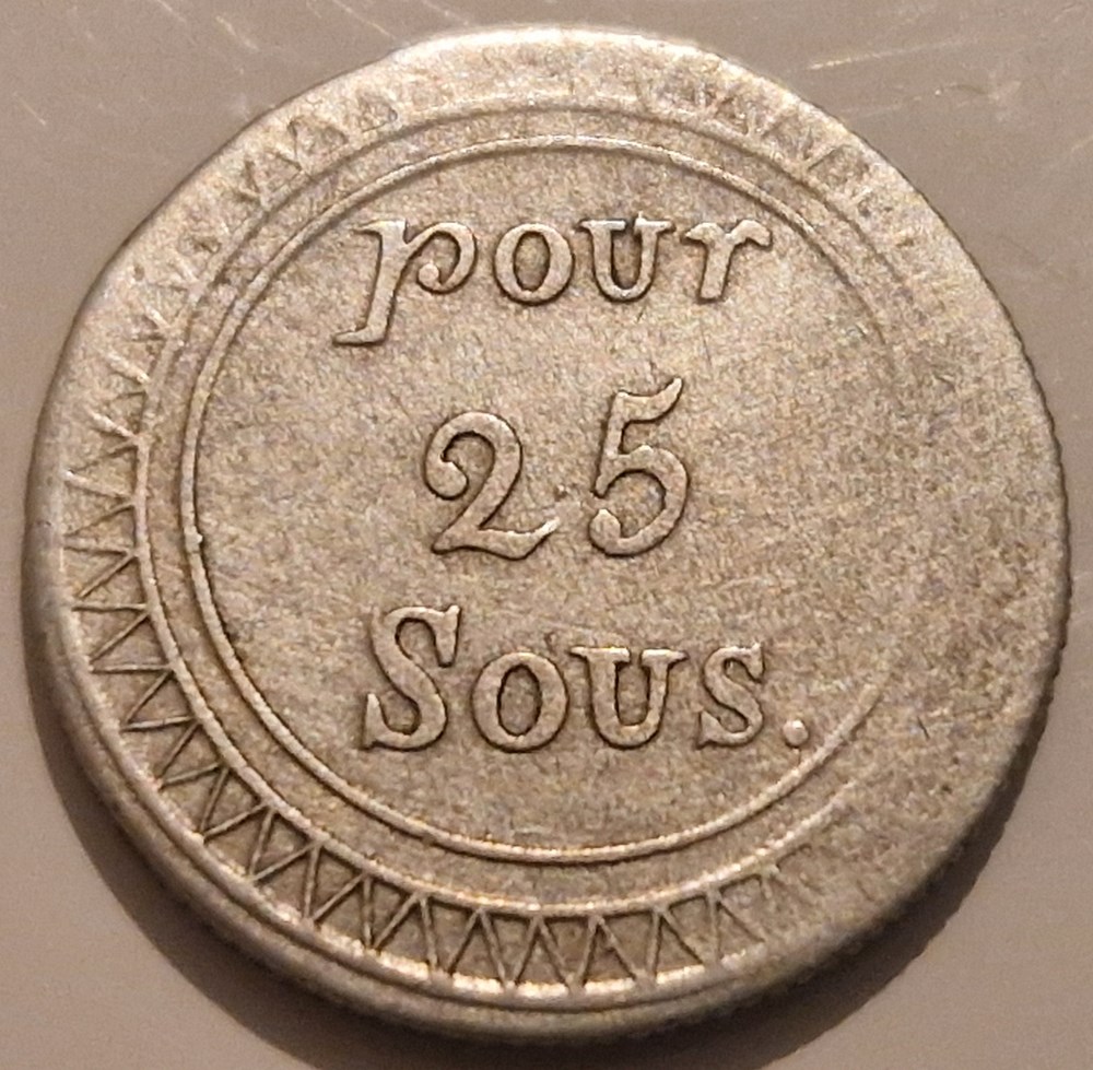 25 sous Maurice 1822 monnaies 25 sous maurice 1822