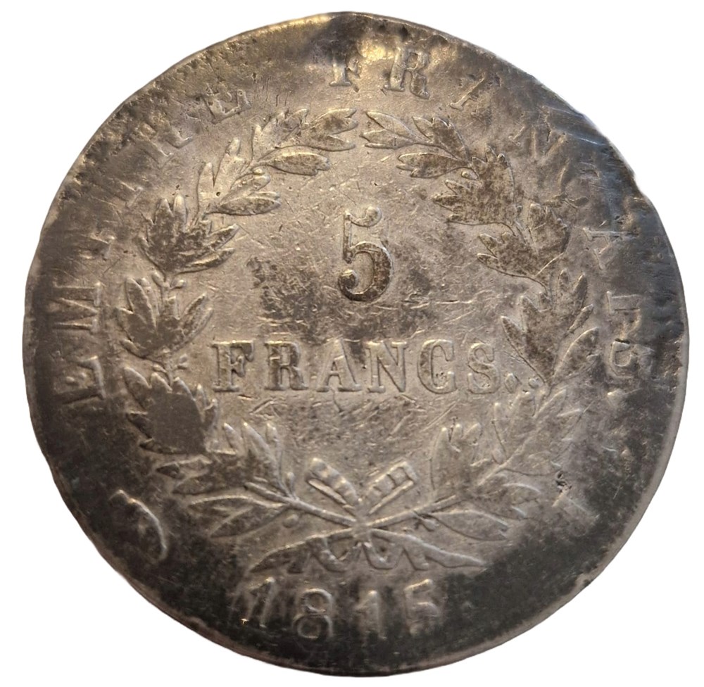 5 francs Napoleon Empereur les cent jours 1815 Limoges 2 monnaies 5 francs napoleon empereur les cent jours 1815 limoges