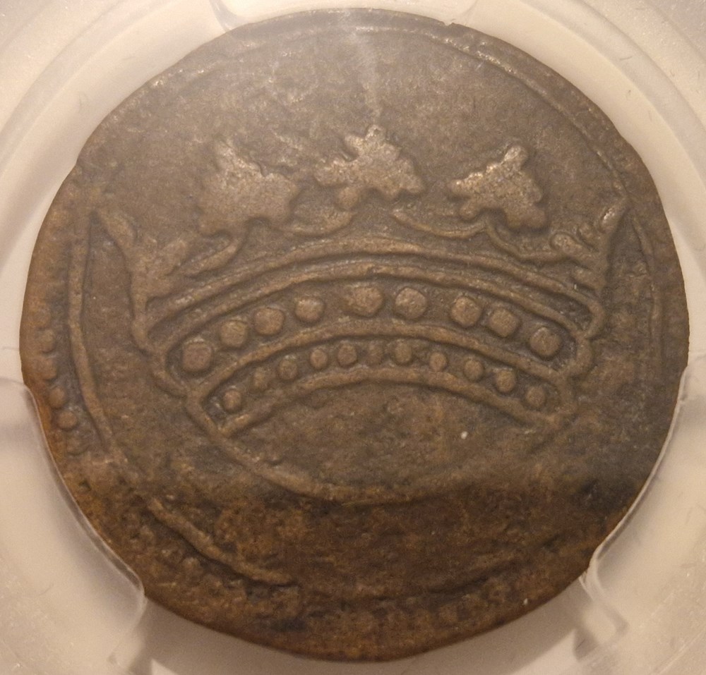 Louis XV 1 Fanon ou 2 sols 1723 Isles de France et de Bourbon- Atelier Pondichery monnaies louis xv 1 fanon ou 2 sols 1723 isles de france et de bourbon atelier pondichery