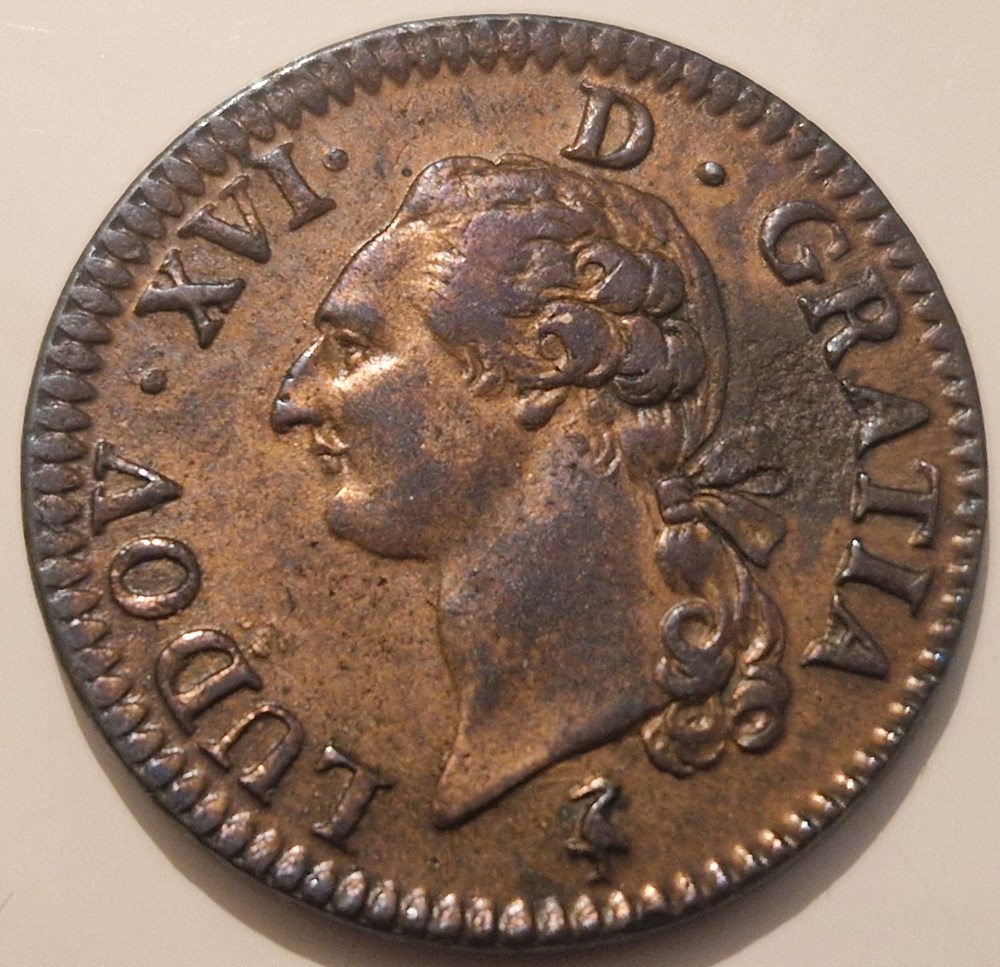 Sol - Louis XVI 1791 Paris 2 ème semestre héron monnaies sol louis xvi 1791 paris 2 eme semestre heron